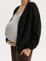 Merino Cardigan · graphite