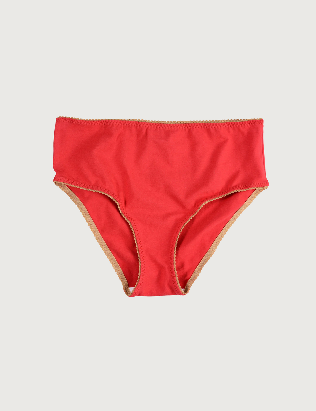 COTTON Cherry Red High Waisted Bottoms