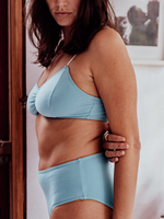 COTTON Cornflower Blue High Waisted Bottoms