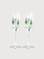 Springtime Toast Champagne Flute Set of 2