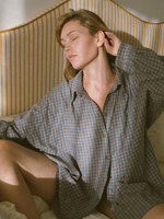 Flannel Check Shirt · blue-grey