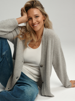 Merino Cardigan · grey