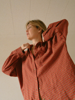 Flannel Check Shirt · red