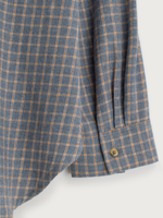 Flannel Check Shirt · blue-grey