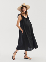 Lusia Midi Dress · soft black