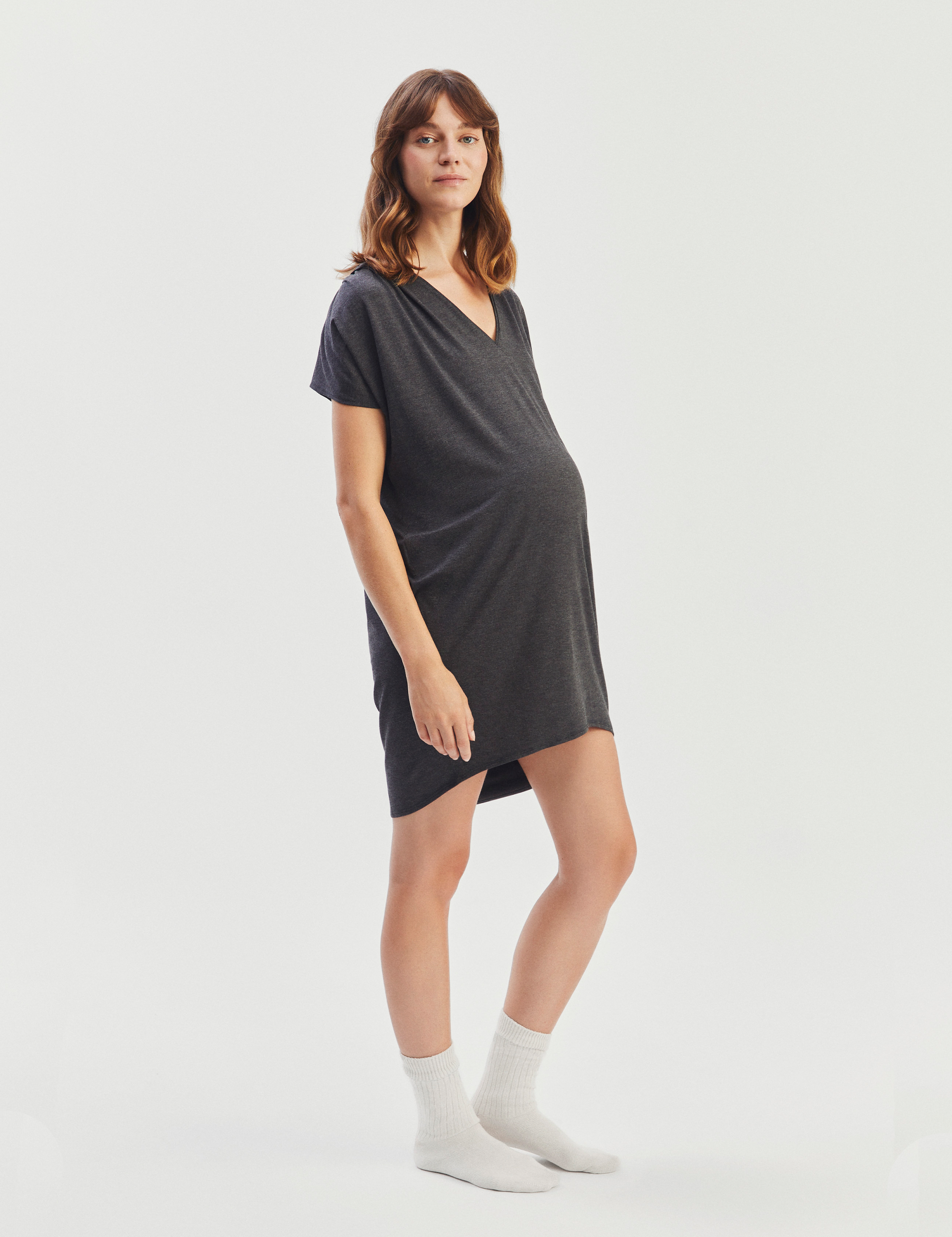 Dark grey best sale tshirt dress