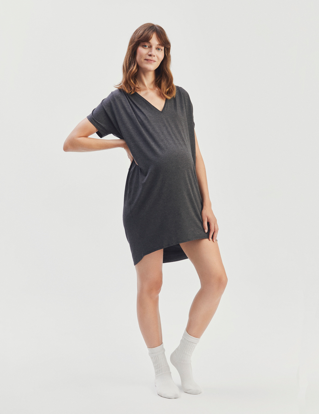 Nursing Dress · dark grey