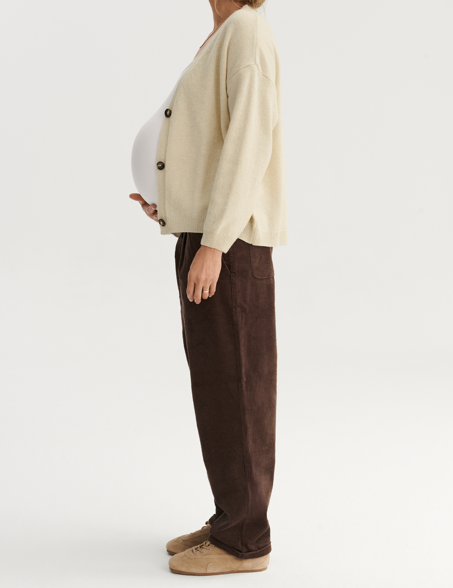 Merino Cardigan · beige