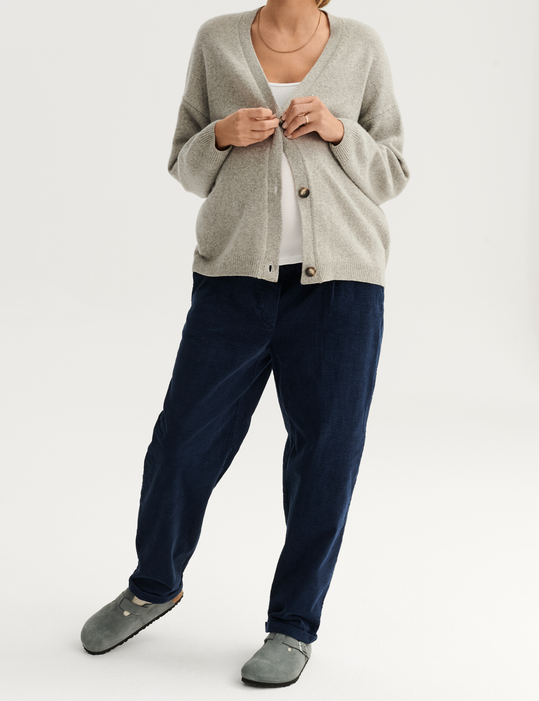 Merino Cardigan · grey