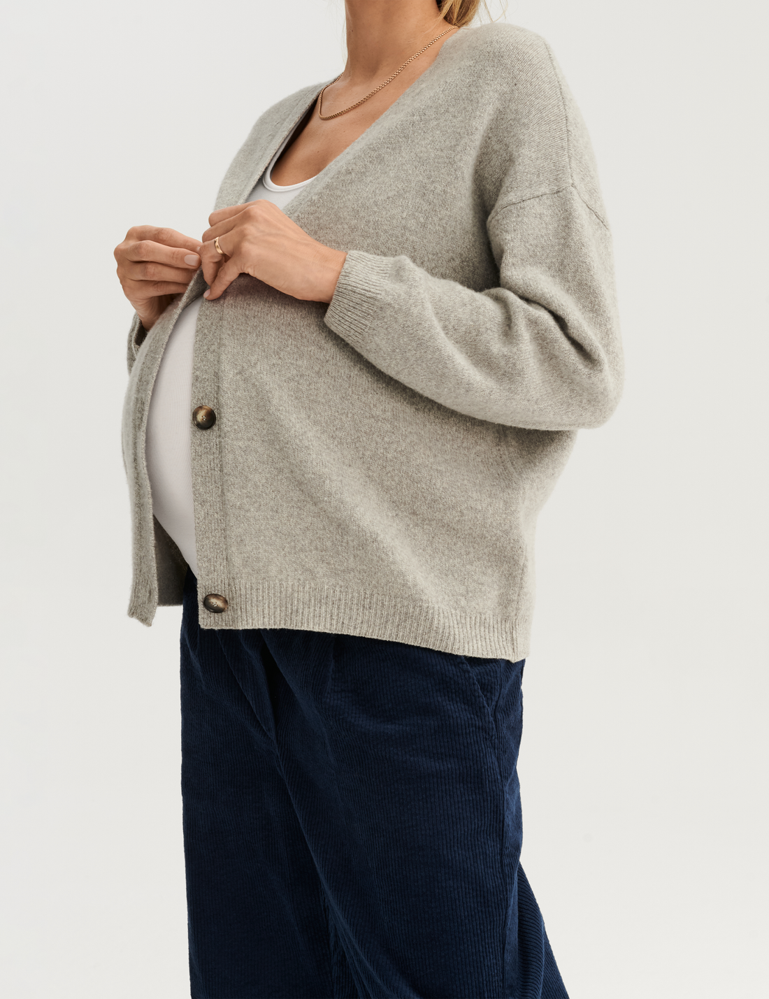 Merino Cardigan · grey
