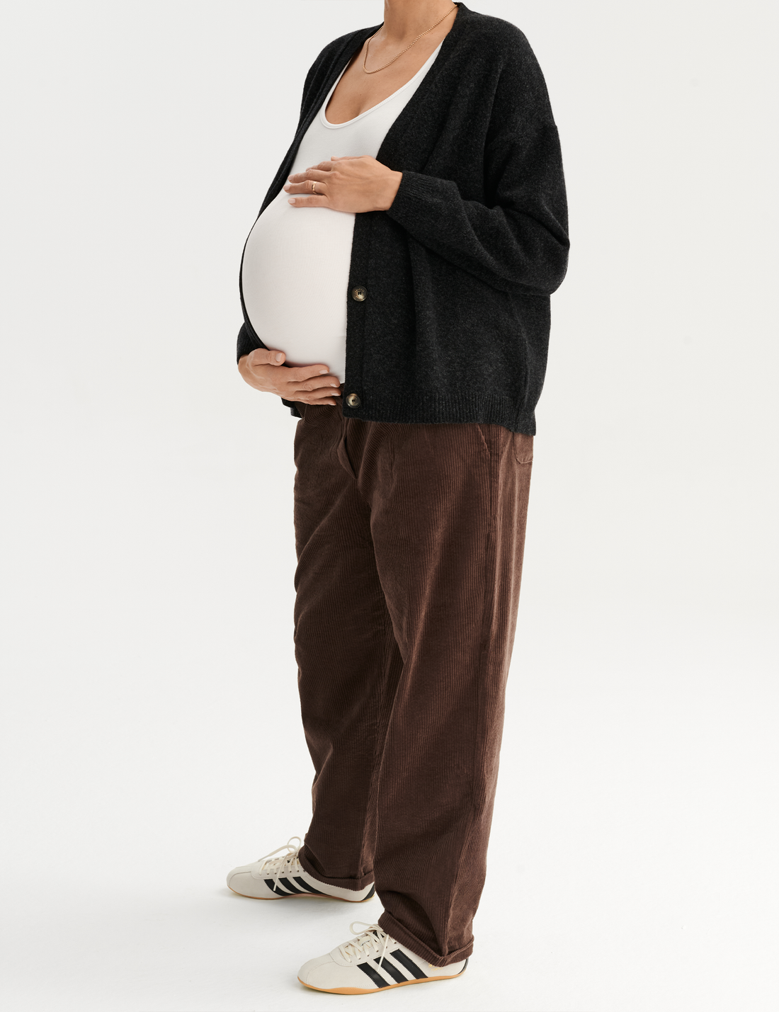 Merino Cardigan · graphite