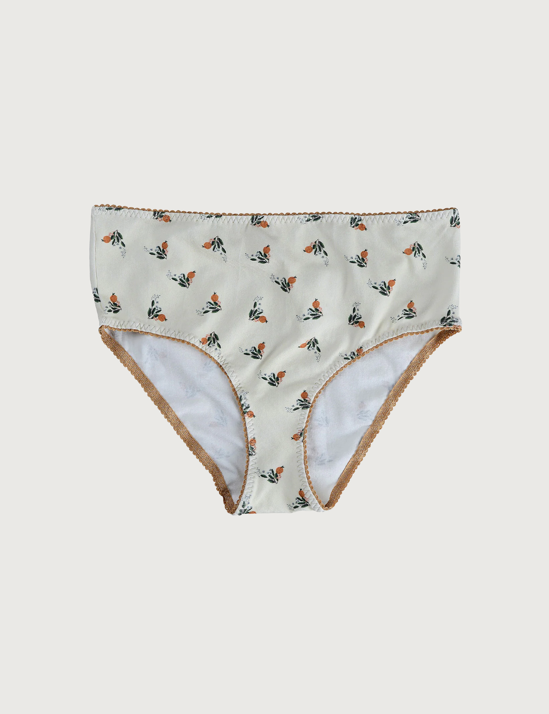 PRINTED COTTON Citrus High Waisted Bottoms