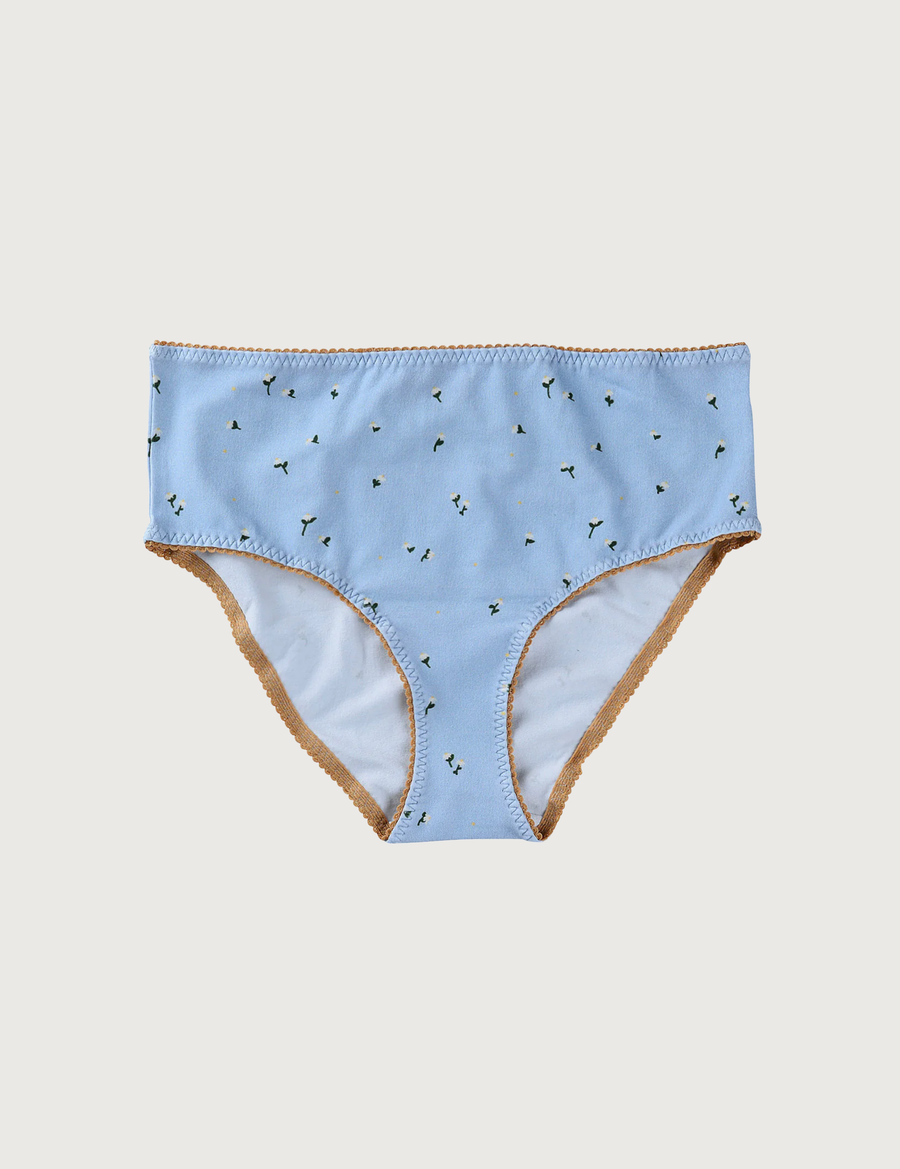 PRINTED COTTON Daisy High Waisted Bottoms