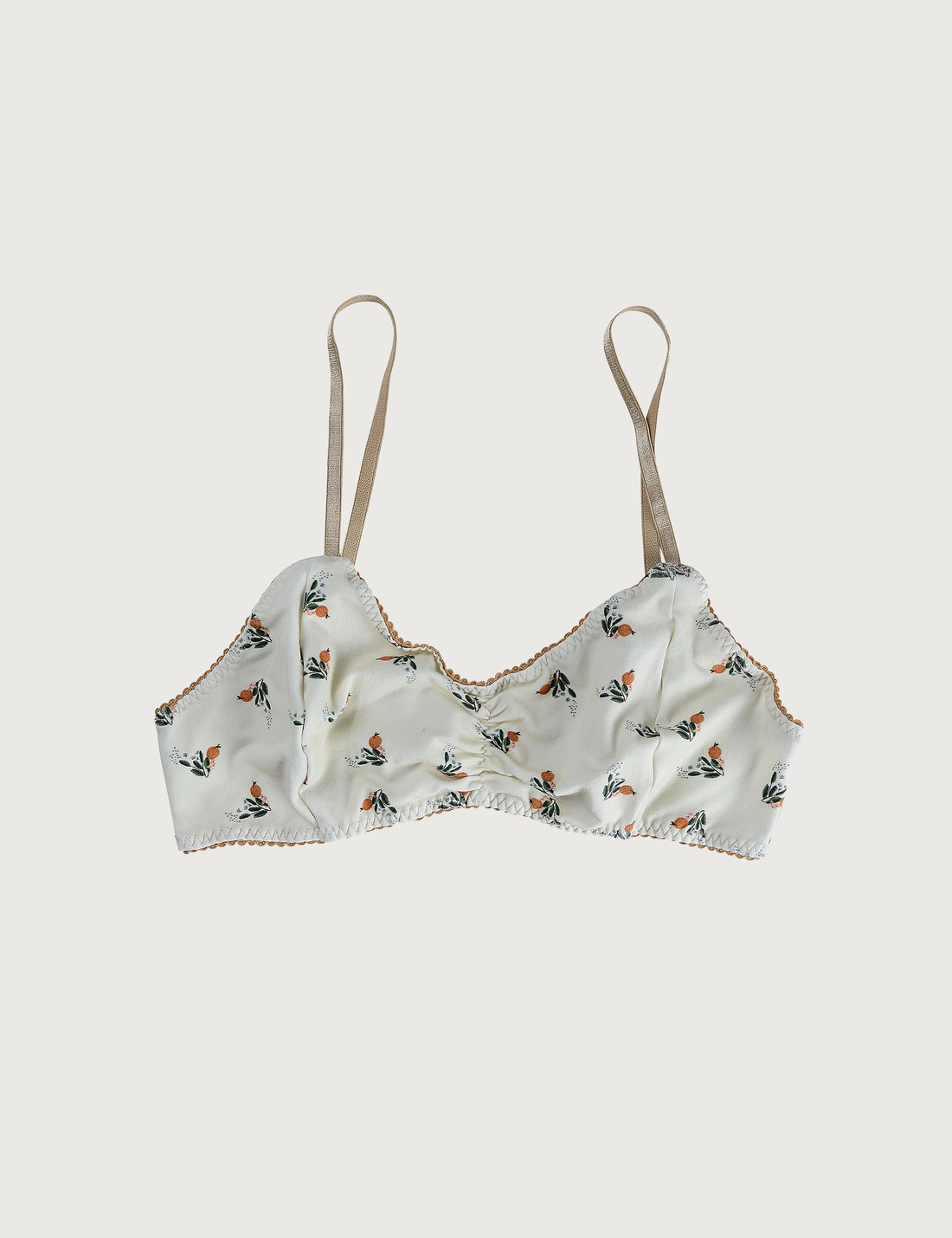 PRINTED COTTON Citrus Bralette