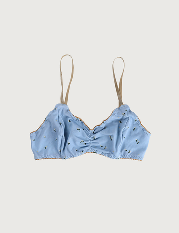 PRINTED COTTON Daisy Bralette