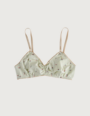 PRINTED COTTON Posy Bralette