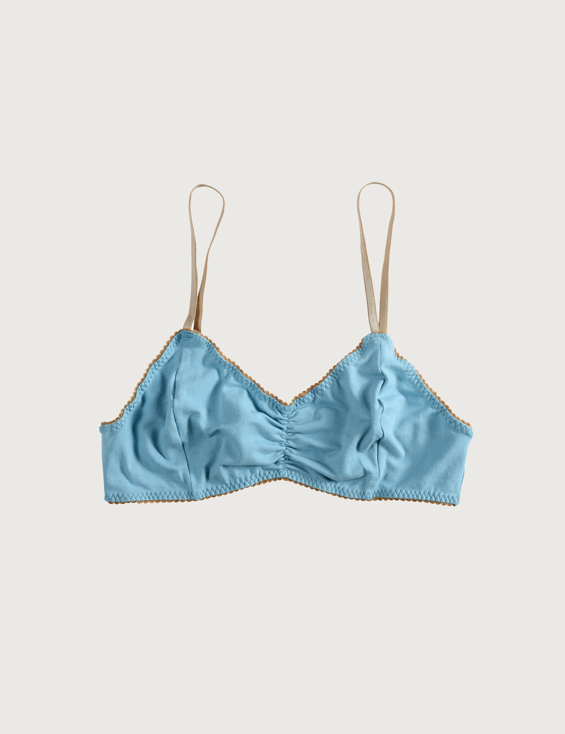 COTTON Cornflower Blue Bralette