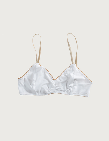 COTTON White Bralette