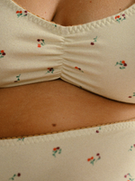 PRINTED COTTON Posy Bralette