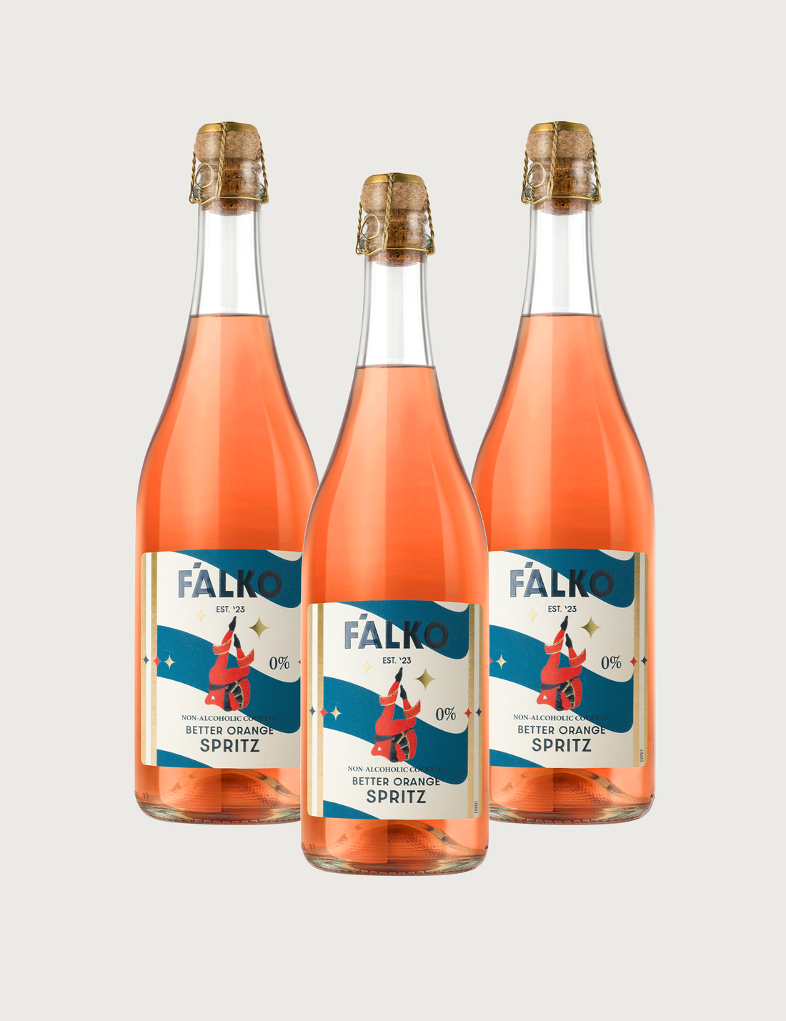 F'ALKO 750 ml · Better Orange Spritz 0%