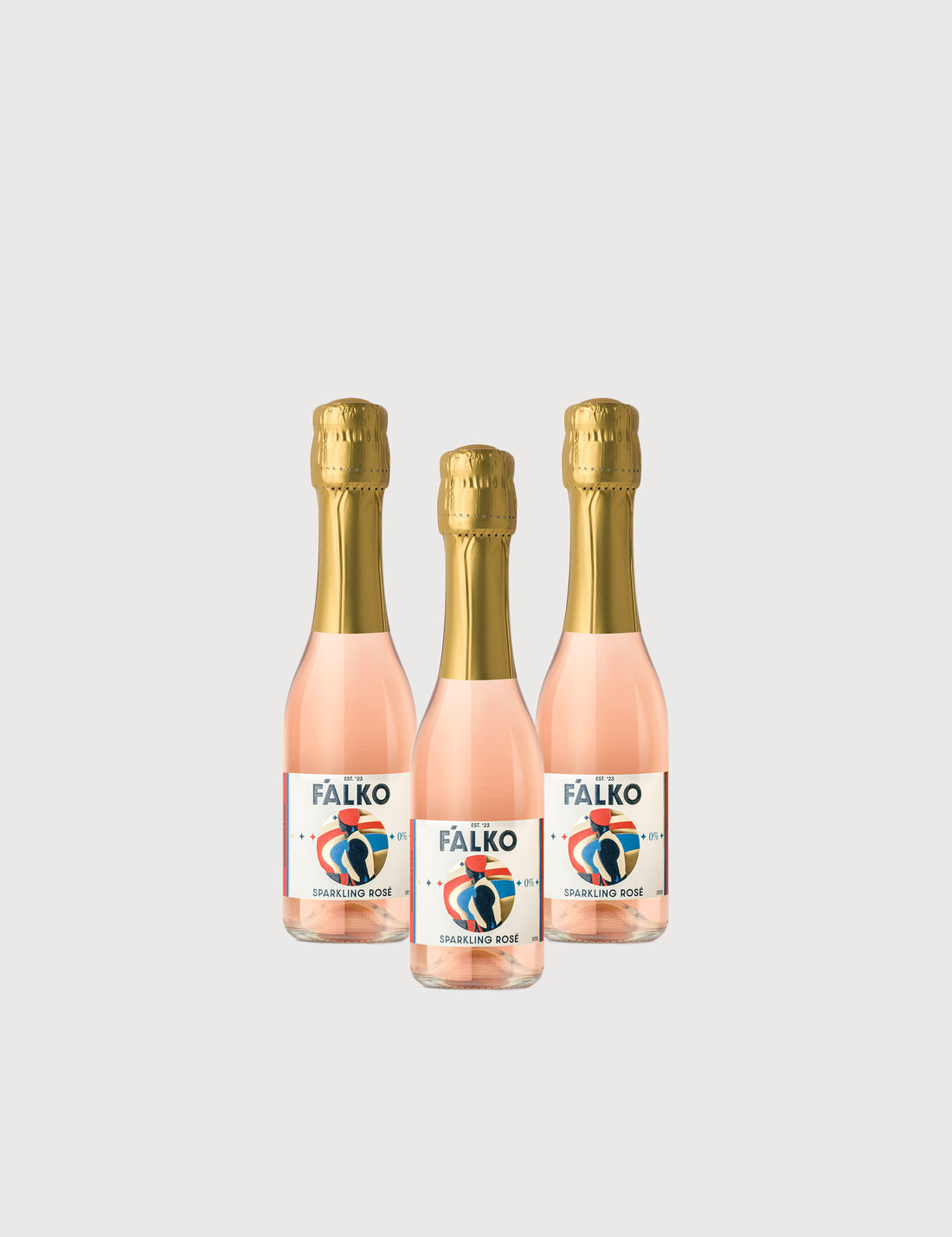 3-pack MINI F'ALKO Sparkling Rosé 0% (200 ml)