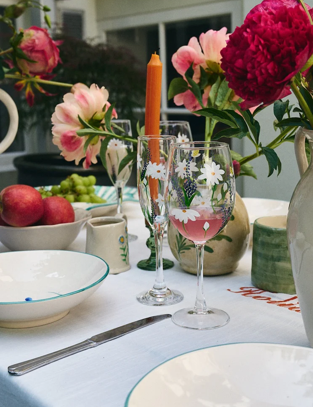 Springtime Toast Champagne Flute Set of 2