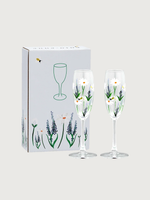 Springtime Toast Champagne Flute Set of 2