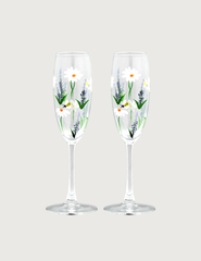 Springtime Toast Champagne Flute Set of 2