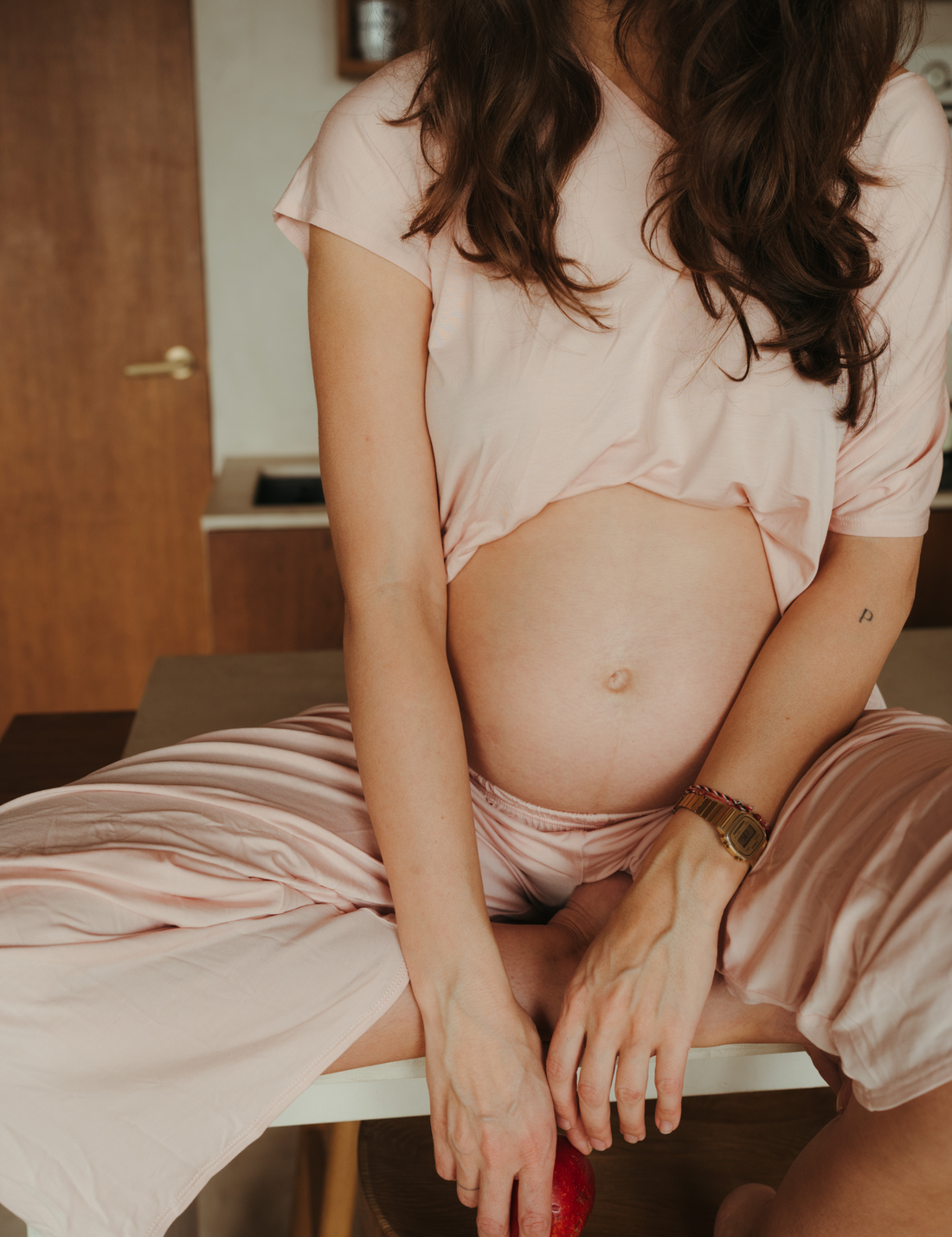 Nursing Tee · blush pink