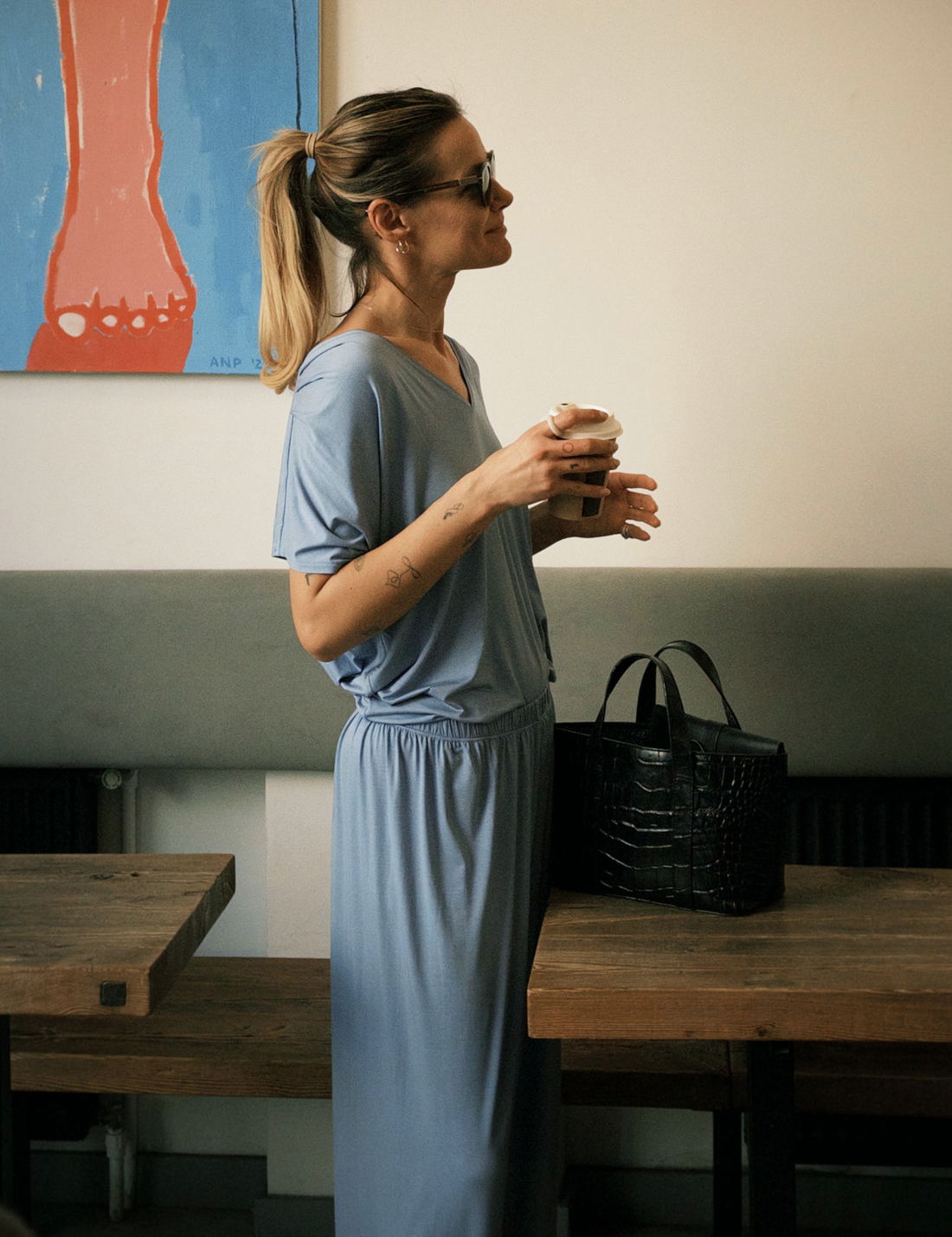 Boyfriend Pants · stormy blue