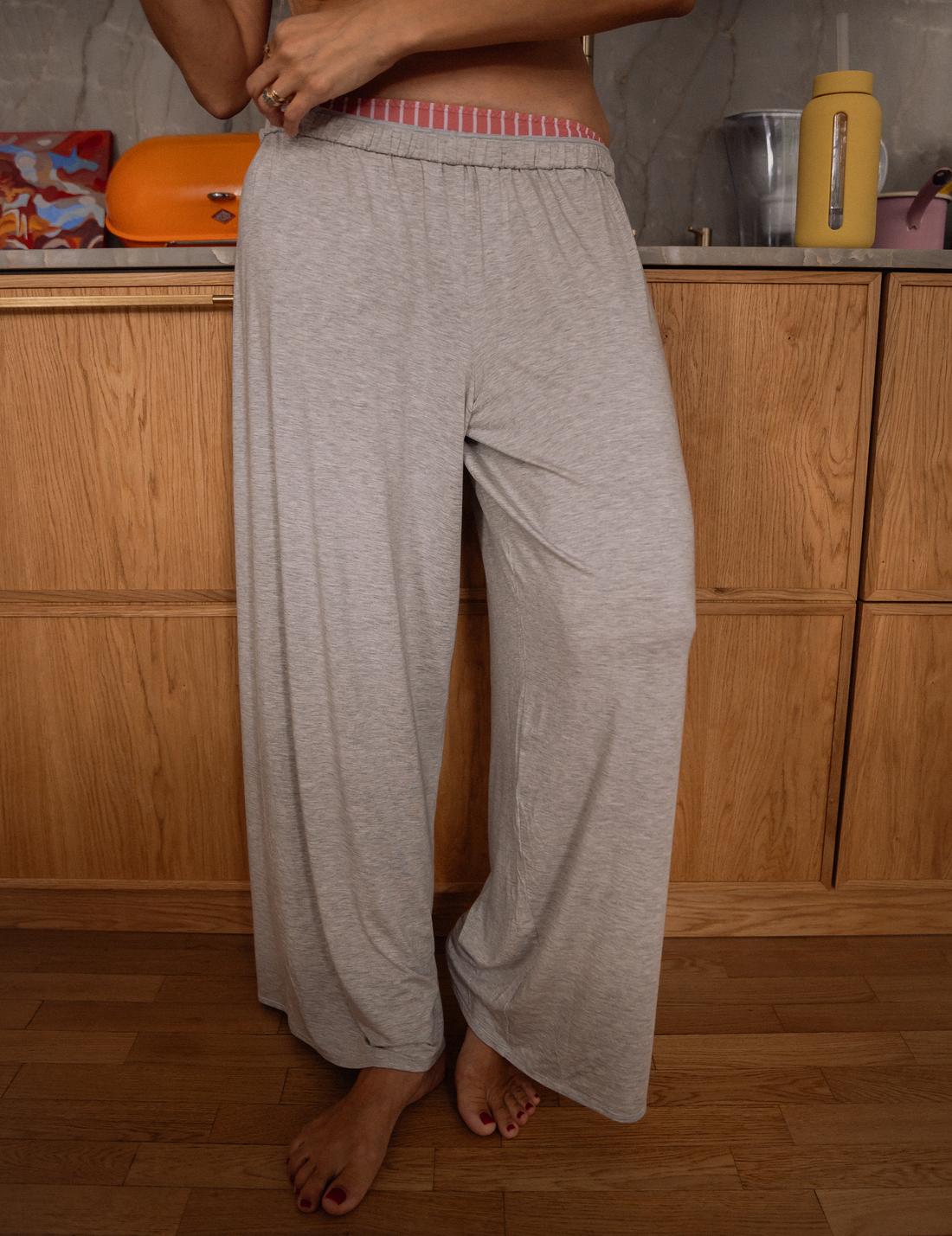 Boyfriend Pants · light grey