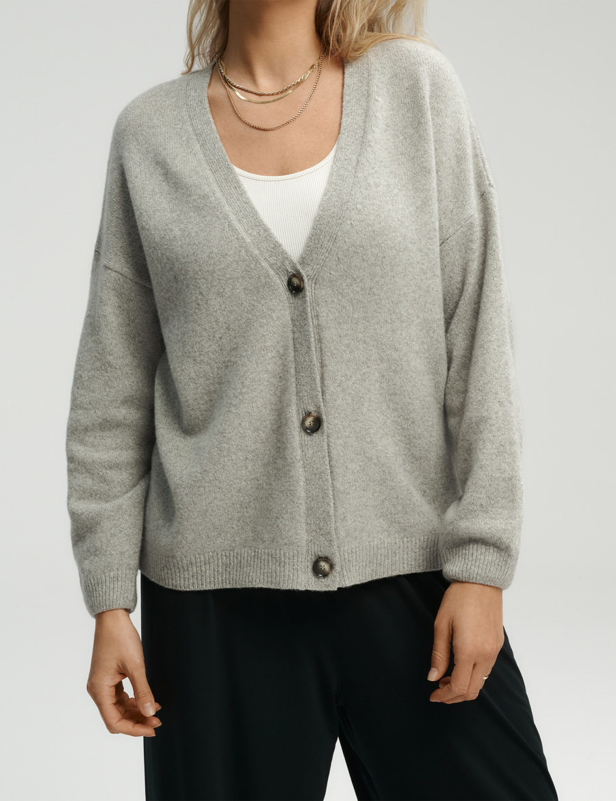 Merino Cardigan · grey