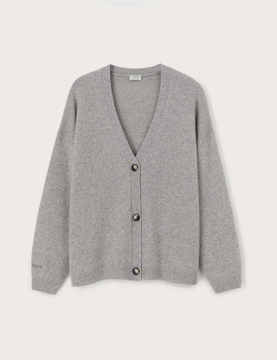 Merino Cardigan · grey