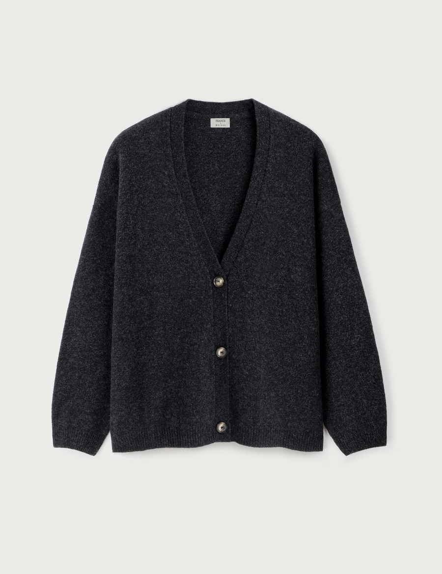 Merino Cardigan · graphite