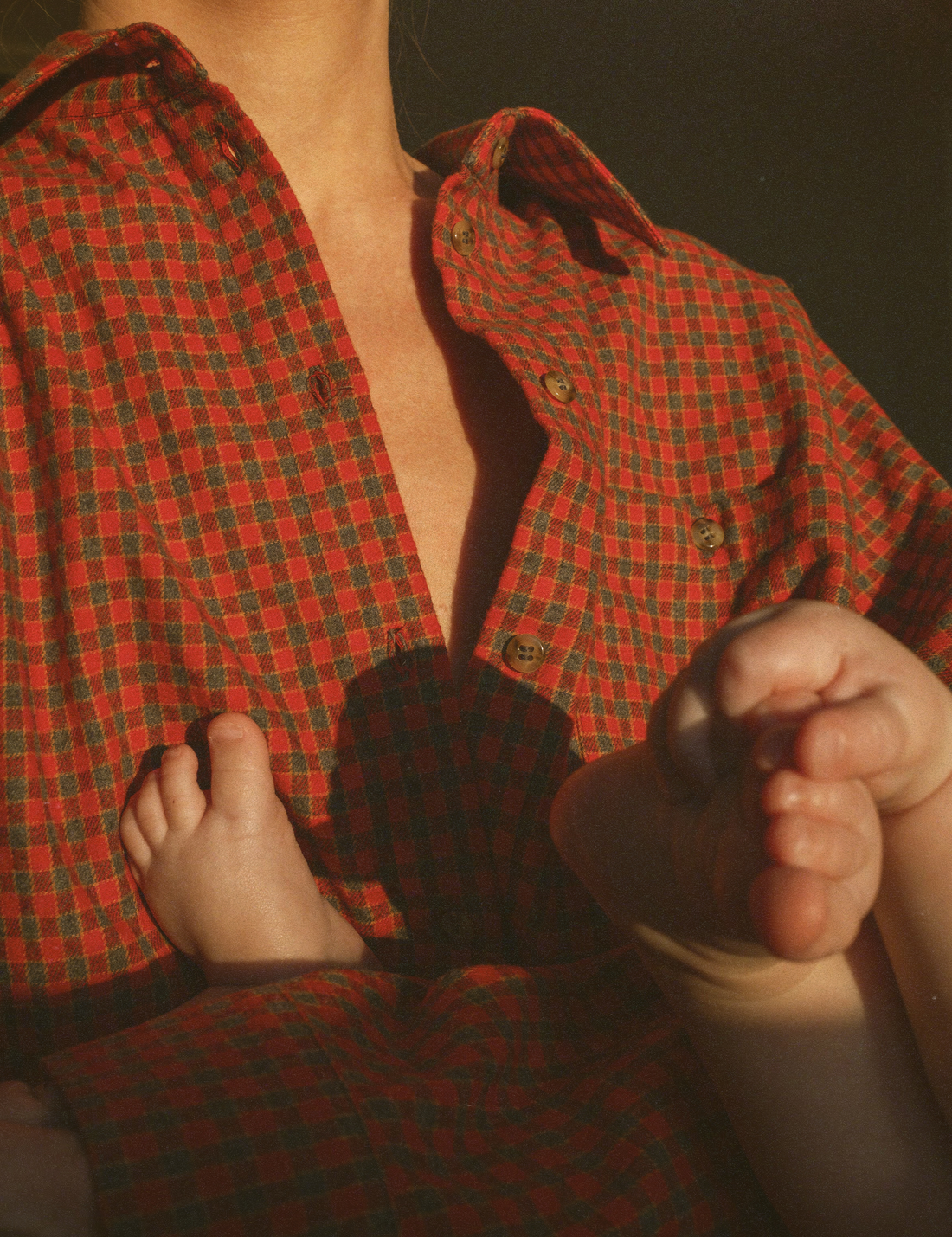 Flannel Check Shirt · red