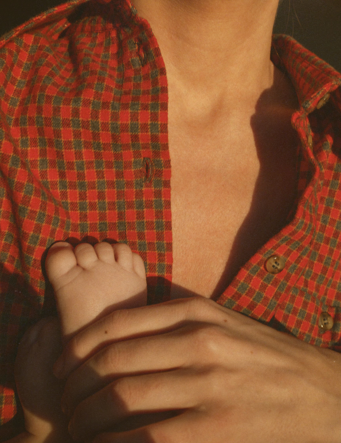 Flannel Check Shirt · red