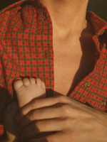 Flannel Check Shirt · red