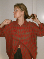 Flannel Check Shirt · red