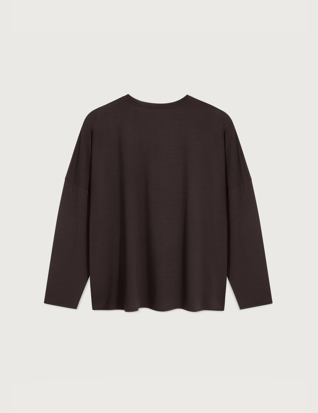 Longsleeve Basic Top · mocca brown