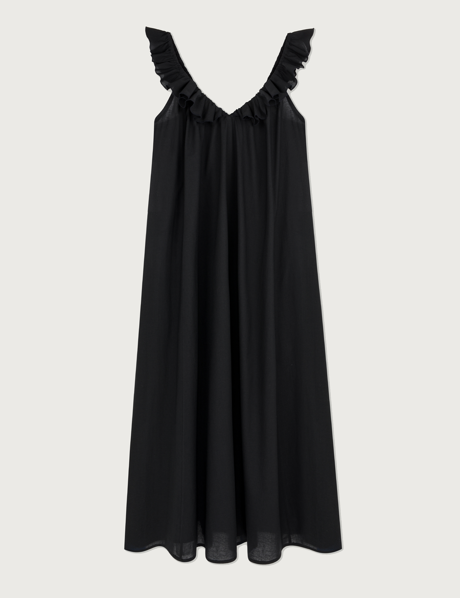 Lusia Midi Dress · soft black