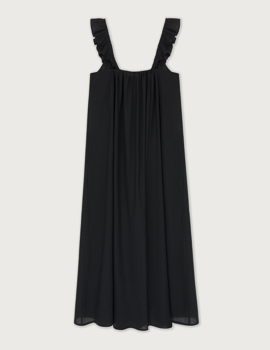 Lusia Midi Dress · soft black
