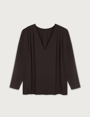 Longsleeve Nursing Top · mocca brown