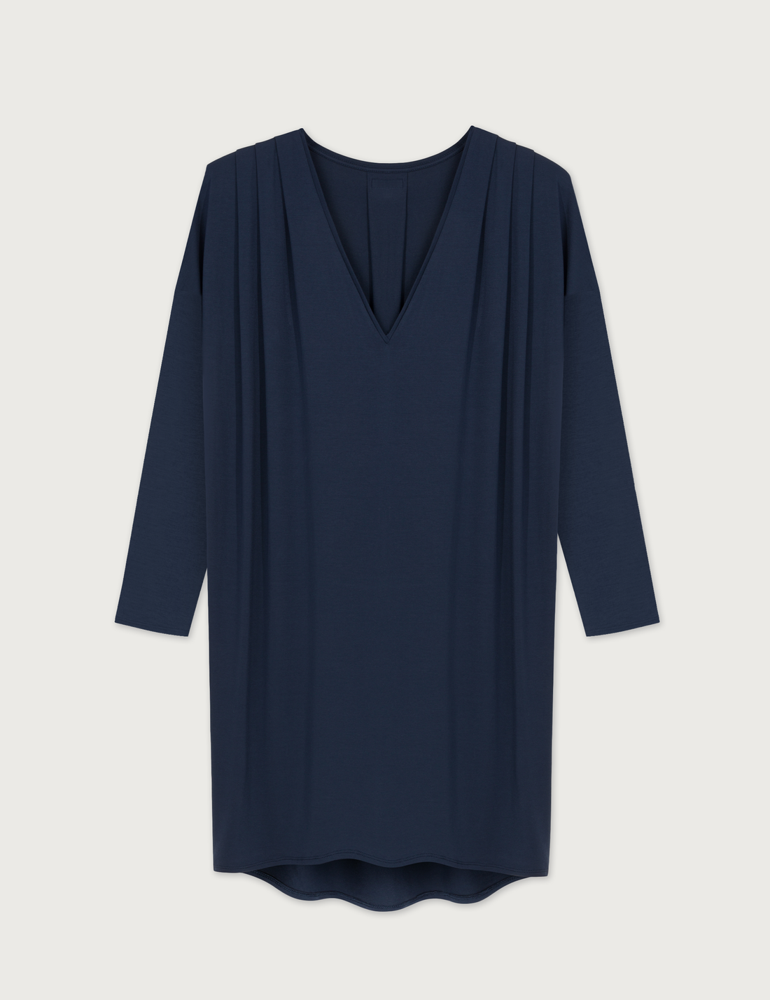 Longsleeve Nursing Dress ยท navy blue