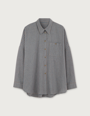 Flannel Check Shirt · blue-grey