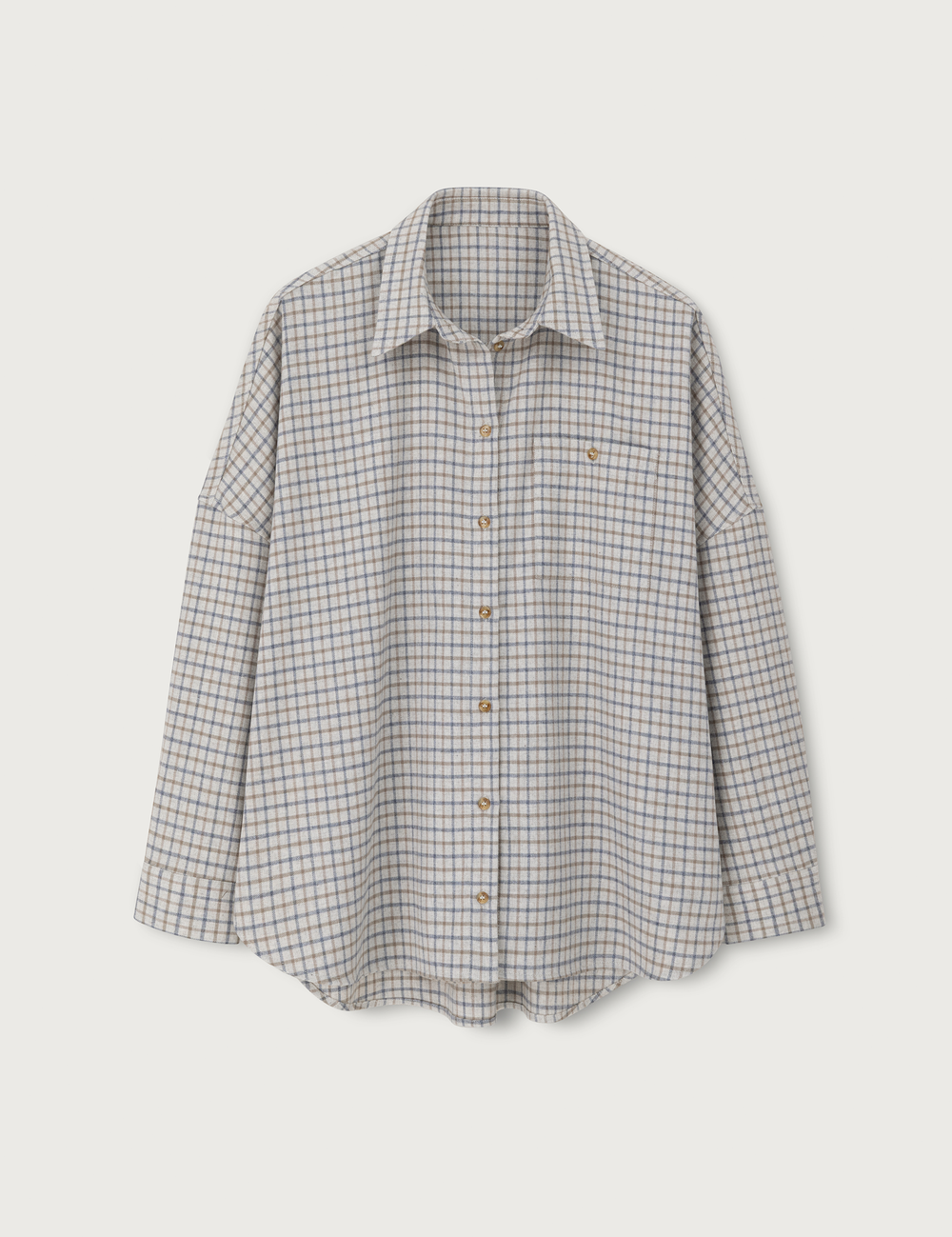Flannel Check Shirt · oatmeal