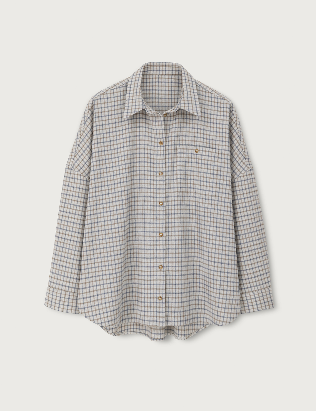 Flannel Check Shirt · oatmeal