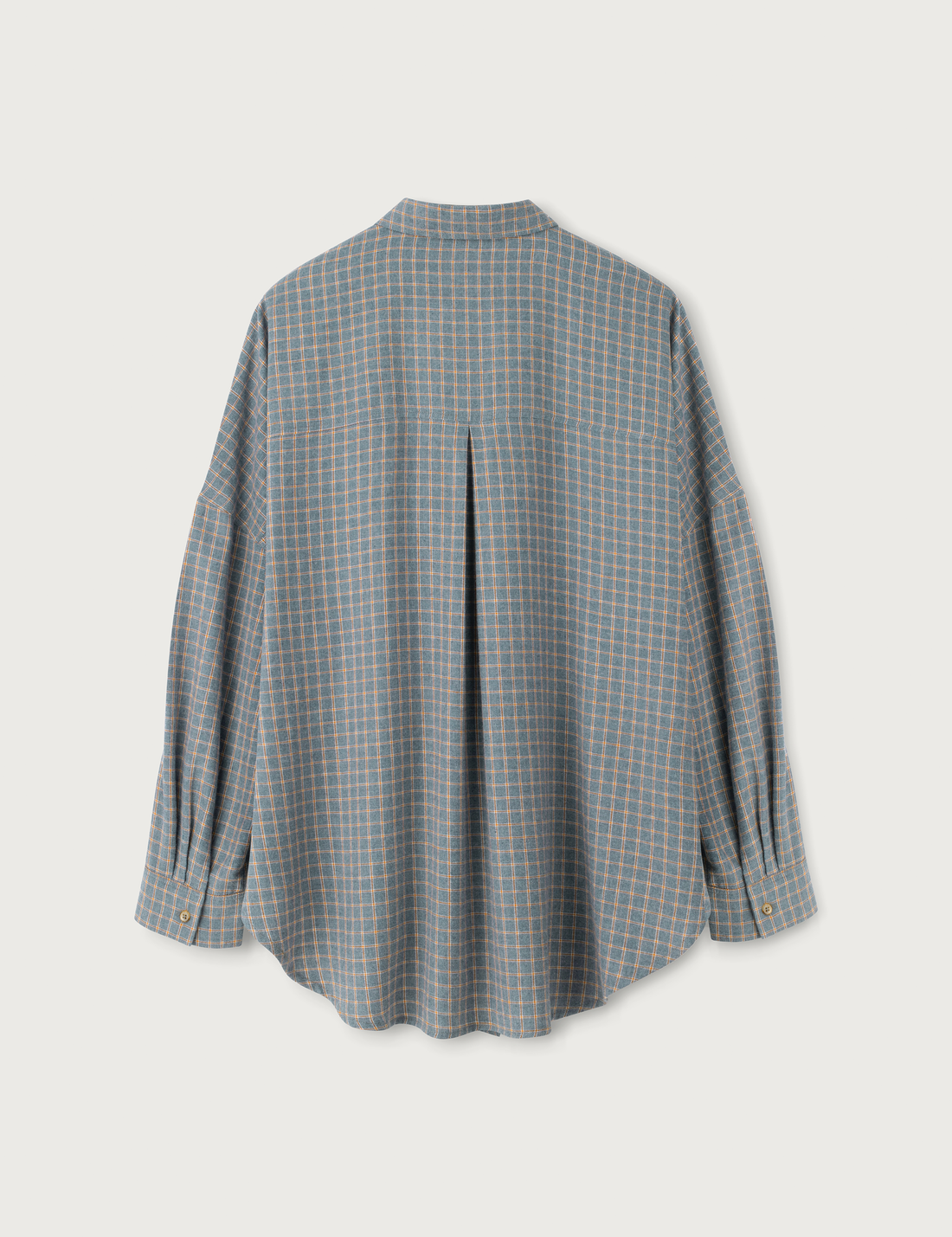 Flannel Check Shirt · blue-grey