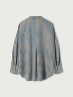 Flannel Check Shirt · blue-grey