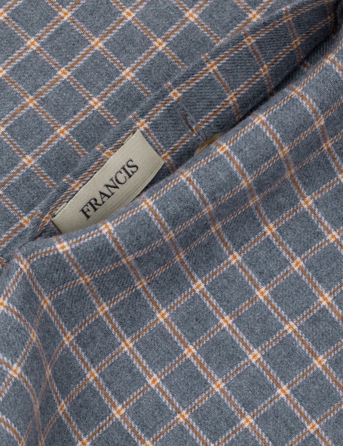 Flannel Check Shirt · blue-grey
