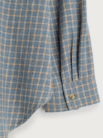 Flannel Check Shirt · blue-grey